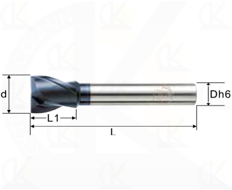 Dao nhấn lỗ bậc CMTec CLES2, Dao nhấn CMTéc CLES2