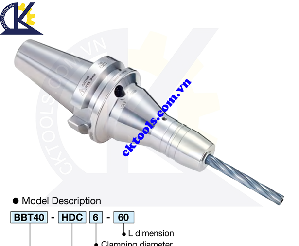 Đầu kẹp dao BIG DAISHOWA BBT40-HDC6, Holder BT40-HDC6, HYDRAULIC CHUCK BBT40-HDC6