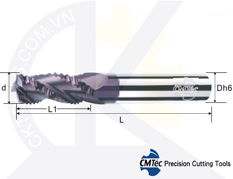 Dao phay CMTec CERR3, Dao phay ngón CMTéc CERR3