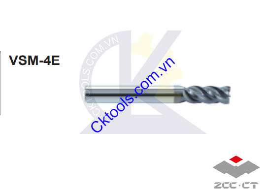 Dao phay  ZCCCT  dòng    VSM-4E-D4.0 , VSM-4E-D5.0 , VSM-4E-D6.0   ,  Dao phay hợp kim  ZCC.CT   VSM-4E-D4.0 , VSM-4E-D5.0 , VSM-4E-D6.0   