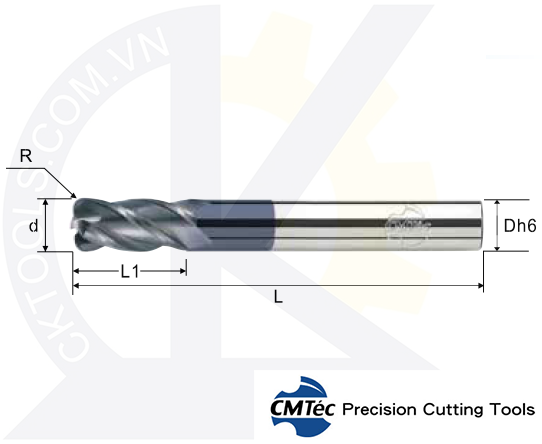 Dao phay CMTec MECR4, Dao phay thép CMTéc MECR4
