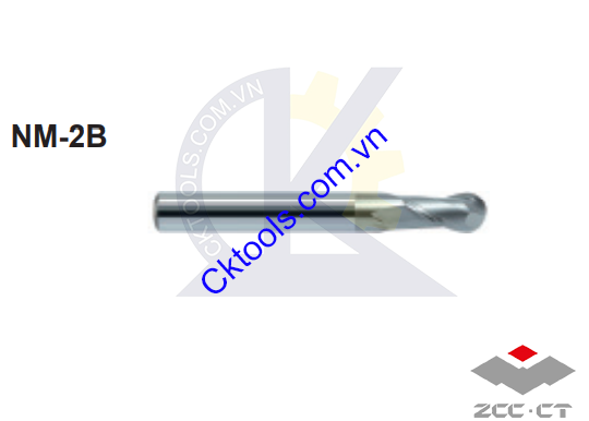 Dao phay  ZCCCT  dòng   NM-2B-R1.25 , NM-2B-R1.5 , NM-2B-R1.75 ,  Dao phay  ngón hợp kim   ZCC.CT   NM-2B-R1.25 , NM-2B-R1.5 , NM-2B-R1.75