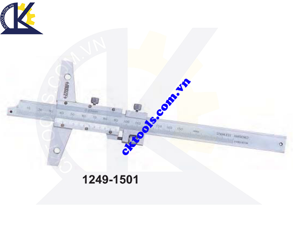 Thước đo sâu cơ khí  INSIZE  1249-1501 ,   VERNIER  DEPTH GAGES  WITH FINE ADJUSTMENT   1249-1501 