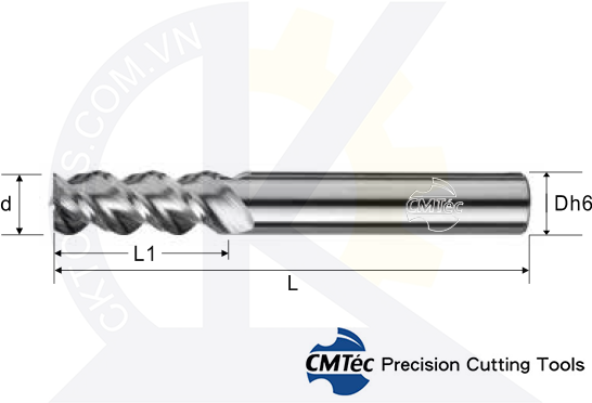 Dao phay CMTec CEXSH3, Dao phay ngón CMTéc CEXSH3