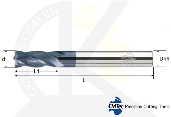 Dao phay CMTec CELS4, Dao phay thép CMTéc CELS4