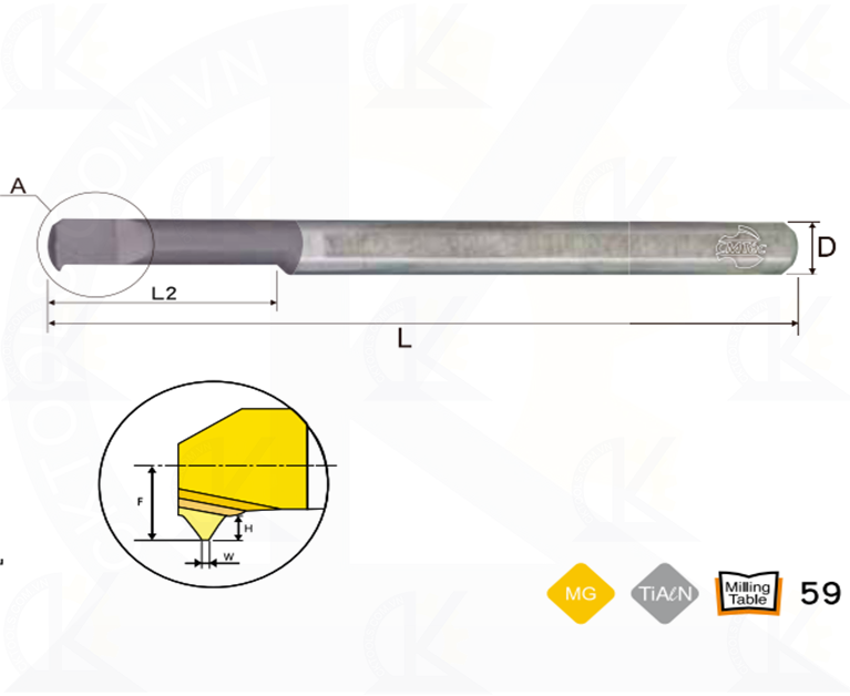 Cán tiện hợp kim CMTec CLT, Cán móc lỗ hợp kim CMTéc CLT