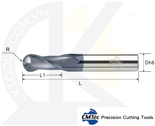 Dao phay CMTec MEBM2, Dao phay cầu CMTéc MEBM2