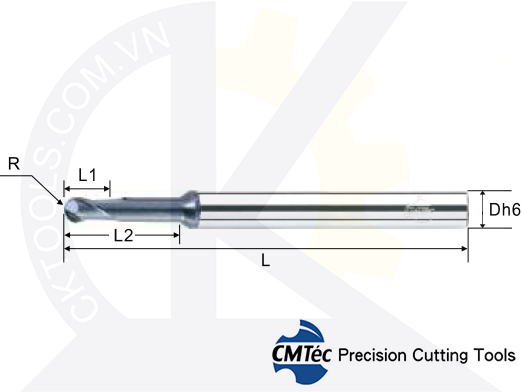Dao phay CMTec CEBN2, Dao phay cầu CMTéc CEBN2